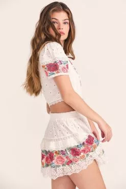 LoveShackFancy Collum Crop Top