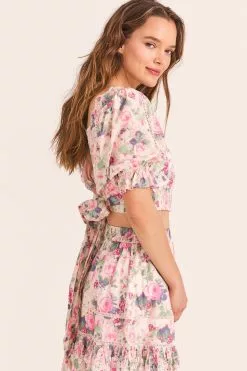 LoveShackFancy Karsten Crop Top