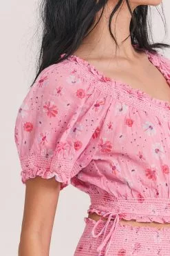 LoveShackFancy Rosalinda Crop Top
