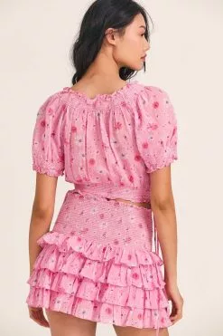 LoveShackFancy Rosalinda Crop Top