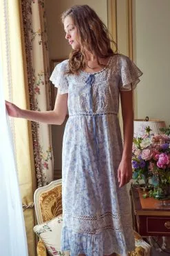 LoveShackFancy Madeline Midi Dress Sleepwear