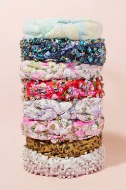 LoveShackFancy X Lele Sadoughi Mini Pearl Knotted Headband