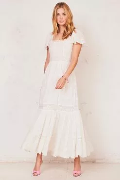 LoveShackFancy Norma Midi Dress