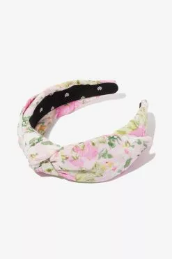 LoveShackFancy X Lele Sadoughi Printed Veronica Bow Headband