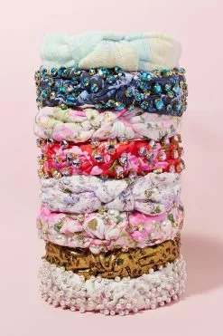 LoveShackFancy X Lele Sadoughi Printed Veronica Bow Headband