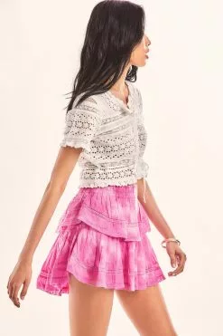 LoveShackFancy Ruffle Mini Skirt