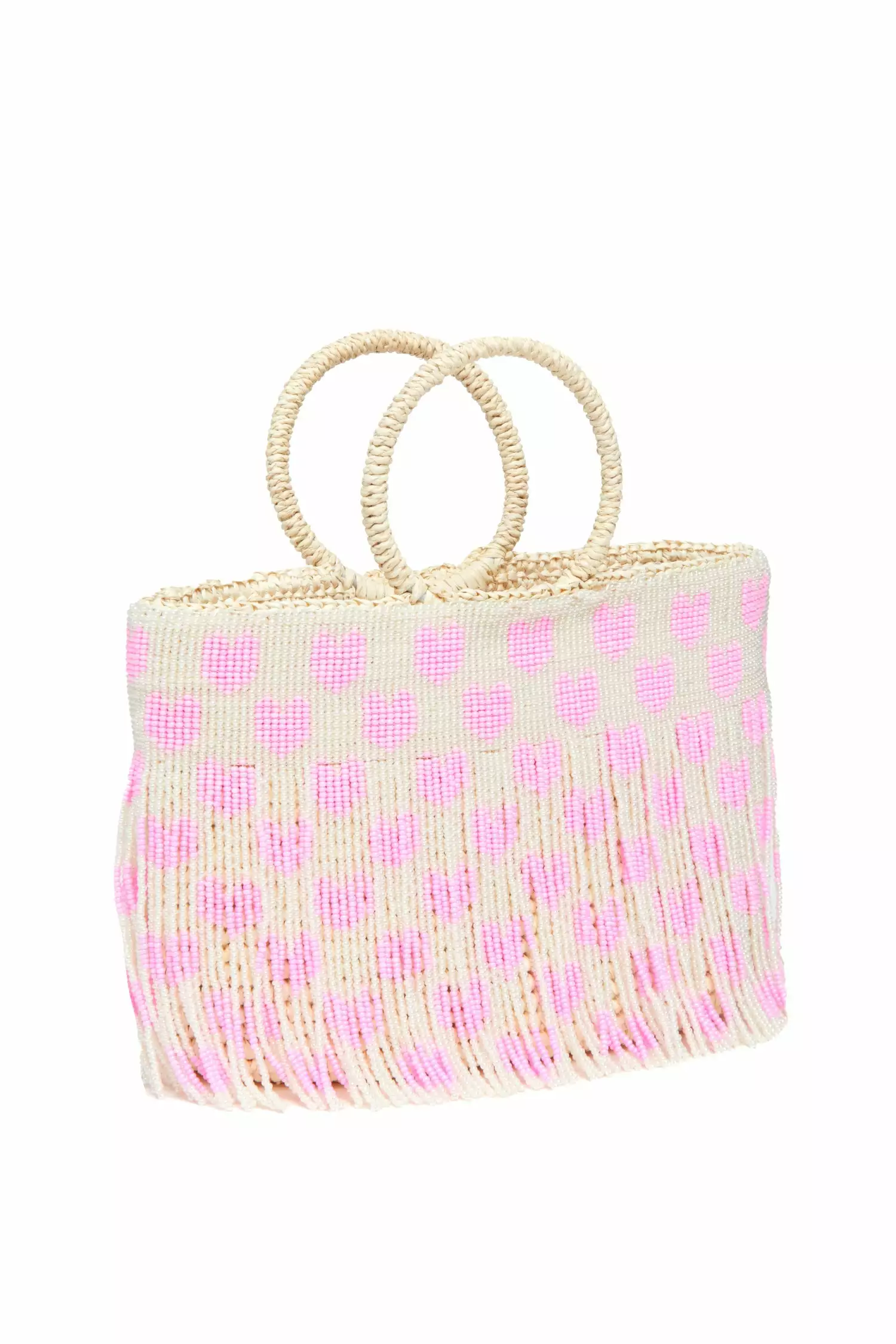 LoveShackFancy Heart Beaded Handbag New Arrivals 1 LoveShackFancy Heart Beaded Handbag New Arrivals
