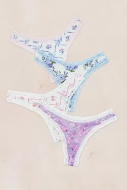 LoveShackFancy LSF X Stripe & Stare Thong Box Sale