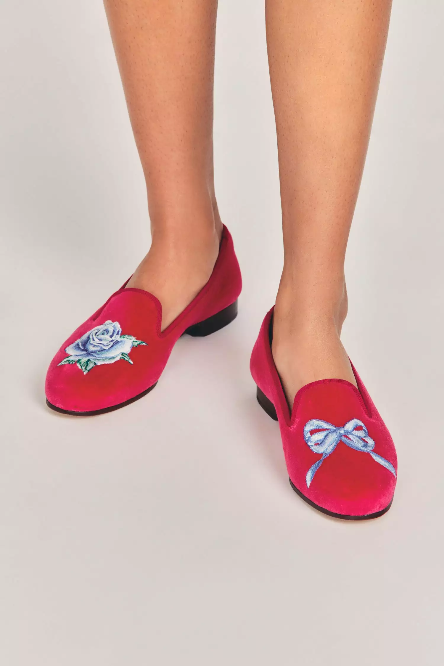 LoveShackFancy X Stubbs & Wootton Rose Bow Slipper 1 LoveShackFancy X Stubbs & Wootton Rose Bow Slipper