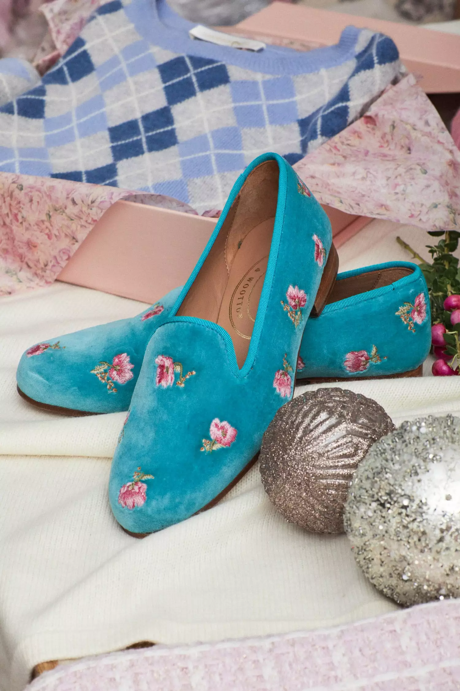 LoveShackFancy X Stubbs & Wootton Roses Slipper Shoes 5 LoveShackFancy X Stubbs & Wootton Roses Slipper Shoes