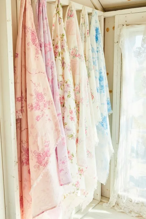 LoveShackFancy Pool Rosa Beaux Linen Beach Throw